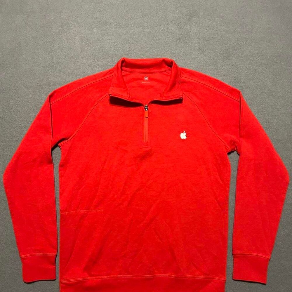Apple Men's Red and Orange Sweatshirt